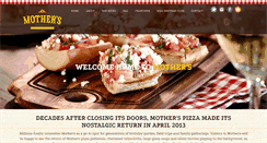 Desktop Screenshot of mothersrestaurants.com